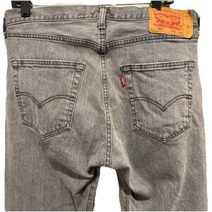 Levi's 501 Jeans Men's 32x34 Button Fly Gray Denim Stretch Hipster Streetwear
